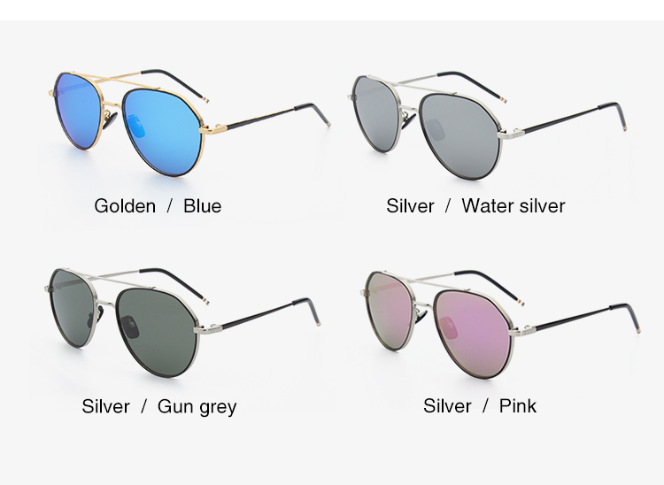 (RTS) SB-1022 men sunglasses New Fashion Six Colored Lens Round Frame Eyewear Sunglasses Retro Ladies Sunglasses