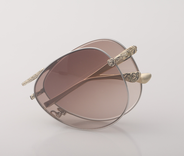 Metallic foldable sunglasses LY-001