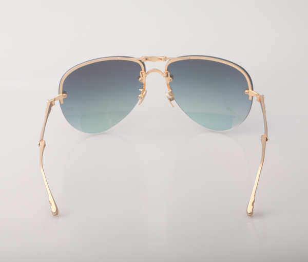 Metallic foldable sunglasses LY-002