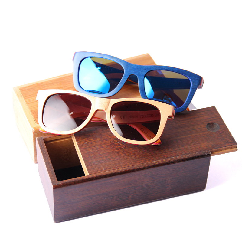 6004 Factory directly bamboo sunglasses box glasses with high quality