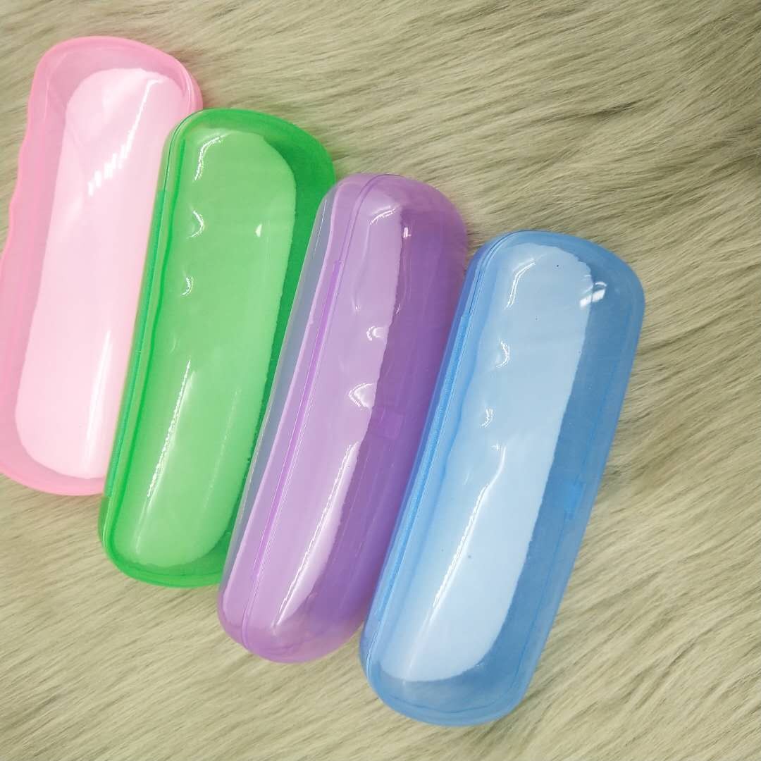 003 case 2021 Wholesale presbyopic glasses case frosted translucent myopia eye box personality presbyopia plastic glasses case