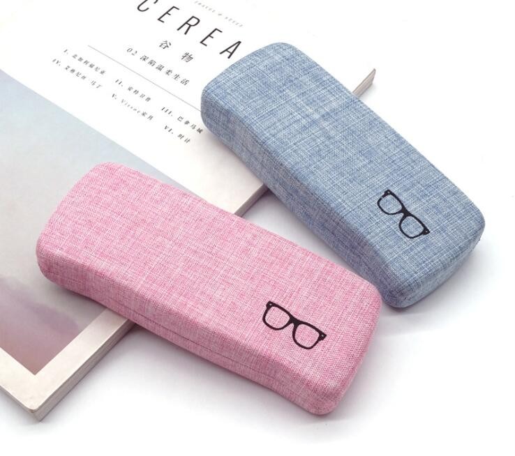 00001 case 2021 recyclable green eyewear case linen tin box myopia glasses box