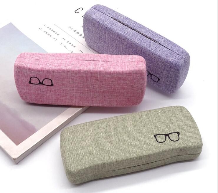 00001 case 2021 recyclable green eyewear case linen tin box myopia glasses box