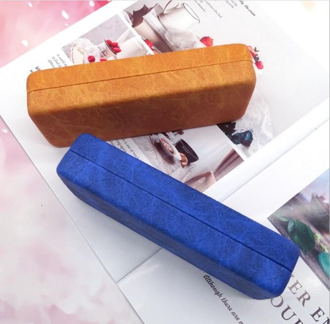 5412 case 2021 square fold iron box fashion big frame glasses case ladies sunglasses glasses case