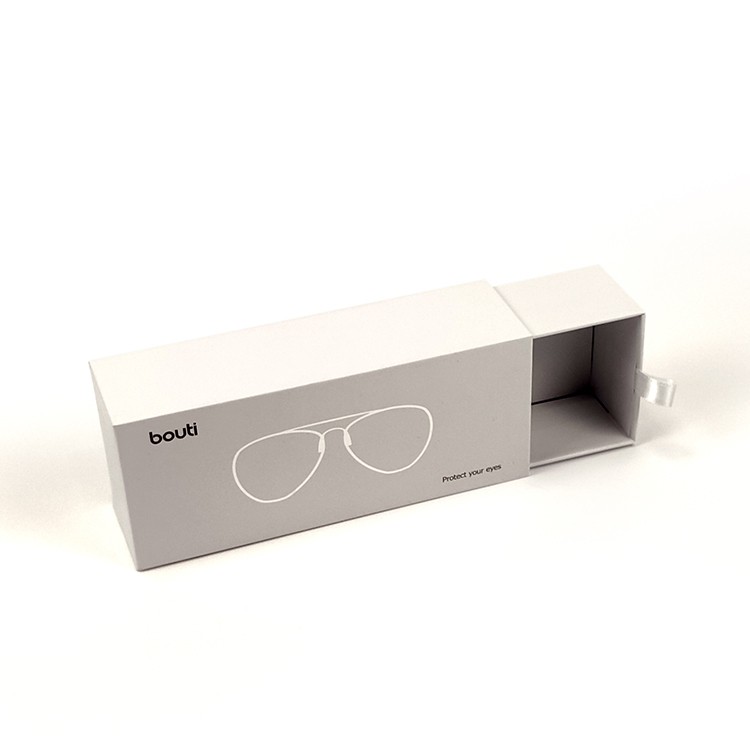 02041 paper box 2021 Unique design white cardboard environmental protection cardboard box glasses case