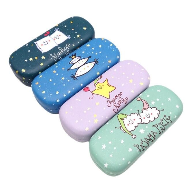 2403 case 2021 new cartoon star children glasses case fashion big frame student glasses storage box sunglasses case