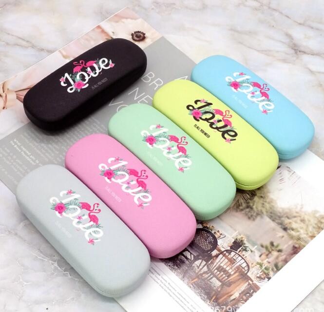 1158 case 2021 small children myopia case metal iron sunglasses box with cute pattern
