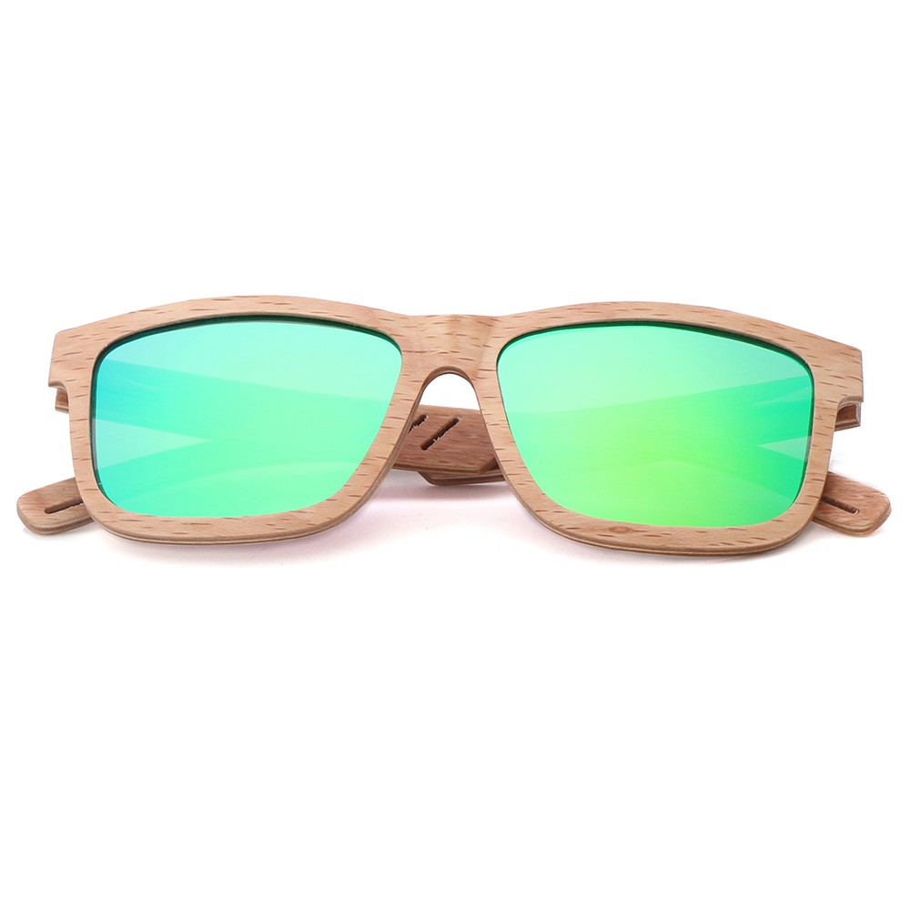 (RTS) SQ-56300-2 bamboo sunglasses 2021 high-quality biodegradable sunglasses bamboo for men and women shading