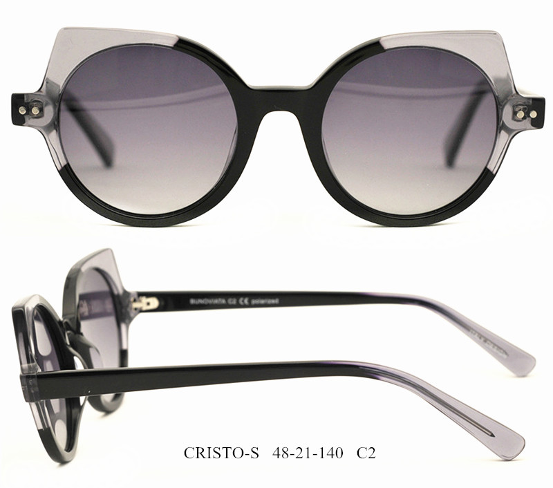(RTS) CRISTO-S Acetate sunglasses 2021 cat eye acetate sunglasses oval acetate sunglasses acetate sunglasses women with small MOQ