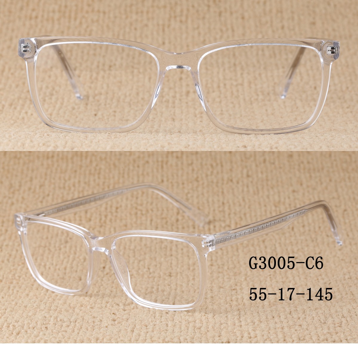 (RTS) GS-G3005 acetate glasses 2021 China's outstanding design square full rim size acetate fiber teen optical reading glasses