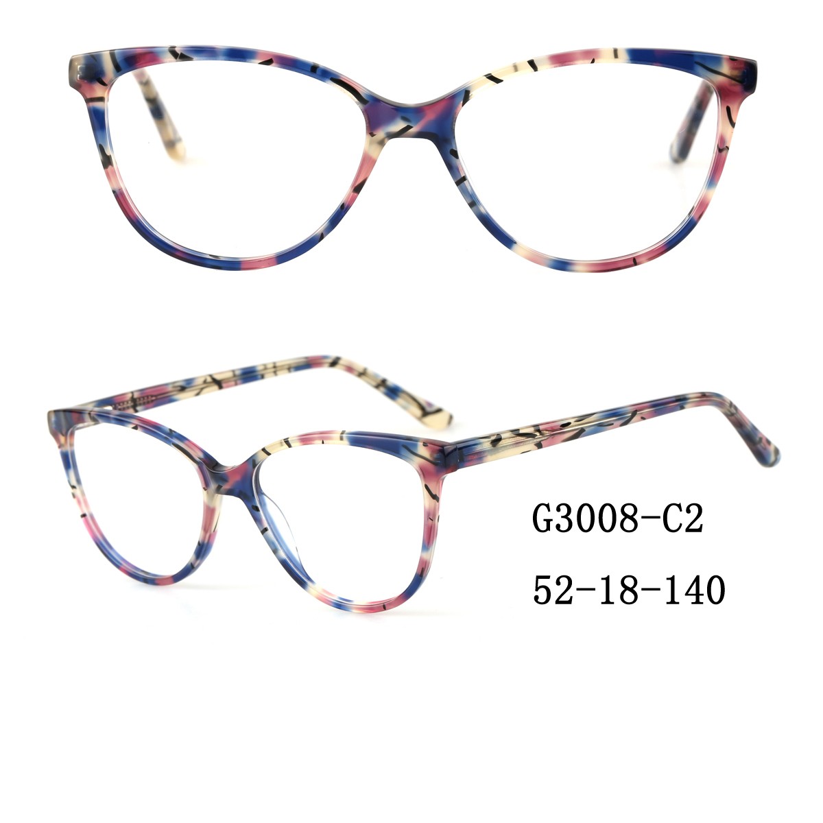 (RTS) GS-G3008 acetate glasses 2021  Wholesale Nice Quality Acetate Optical Frame Glasses spectacle frames wholesalers