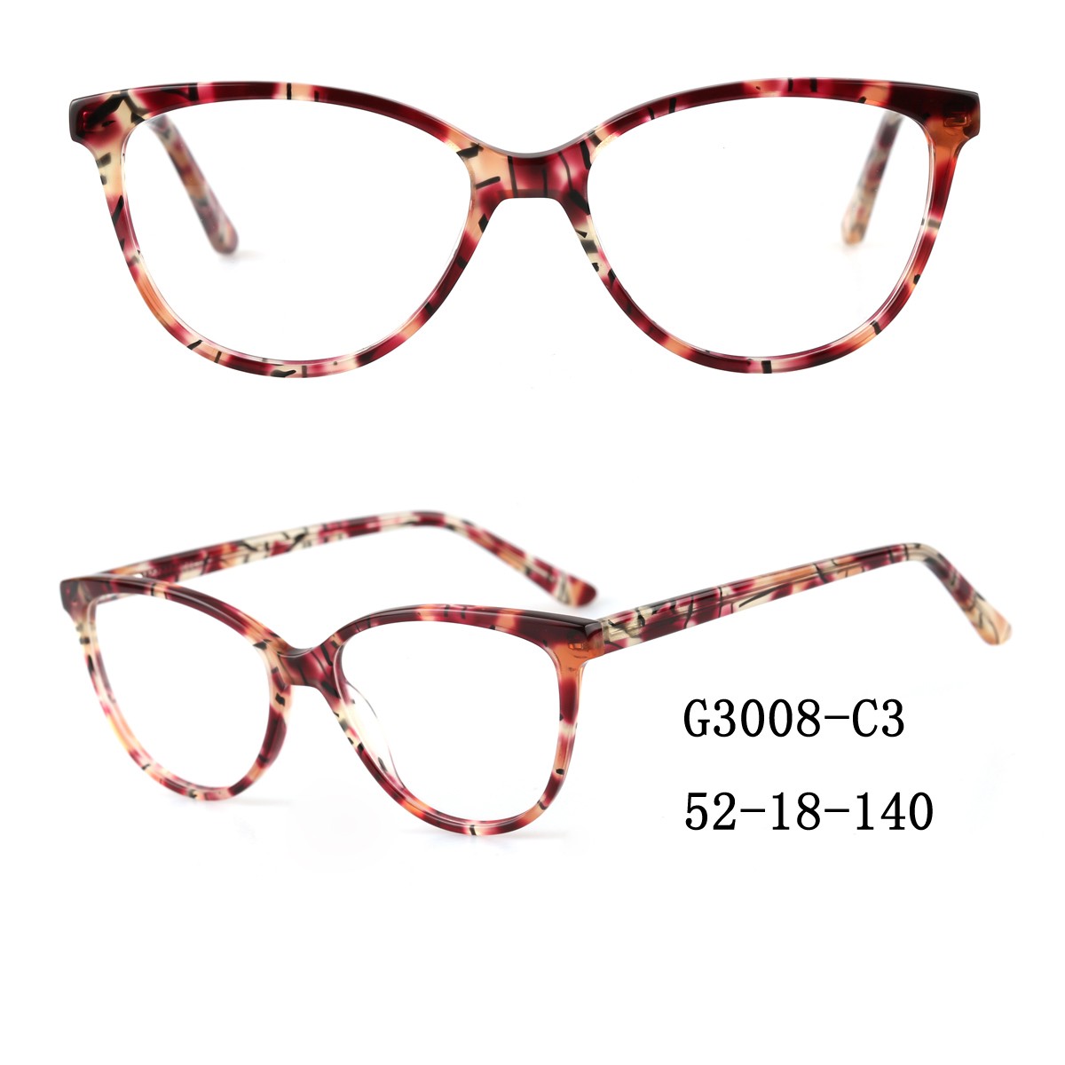 (RTS) GS-G3008 acetate glasses 2021  Wholesale Nice Quality Acetate Optical Frame Glasses spectacle frames wholesalers