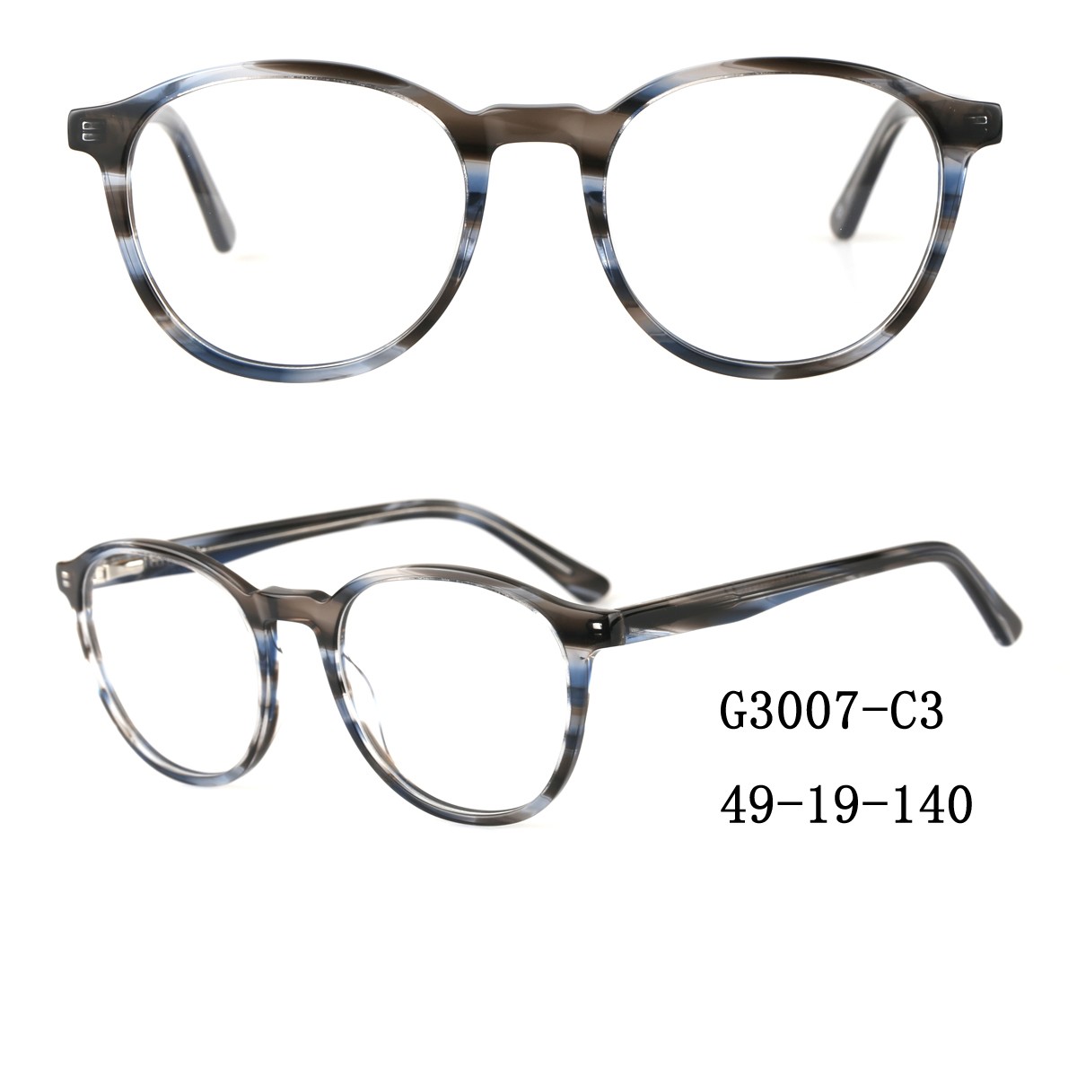 (RTS) GS-G3007 acetate glasses 2021 stock quantity colorful acetate reading glasses with cheapest price