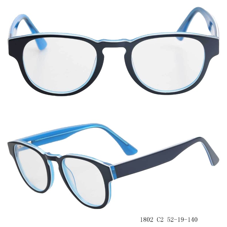 (RTS) GS-1802 acetate glasses 2021 new hot-selling acetate spectacle frame reading glasses