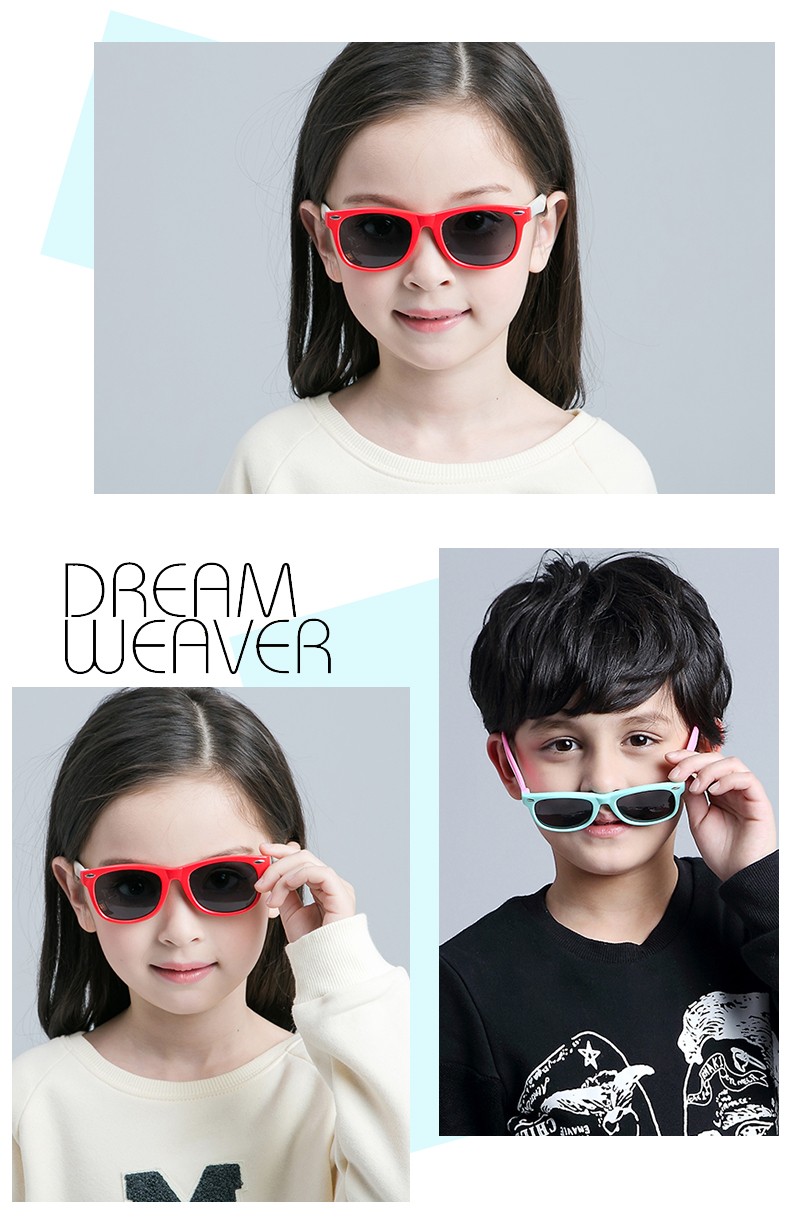 (RTS) SB-802 children sunglasses High quality custom logo boy sun glasses girl sunglasses UV400 and polarized