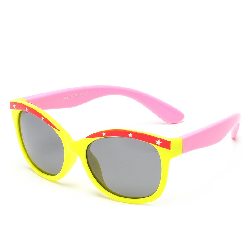 (RTS) SB-865 children sunglasses New designer square candy color children's large frame sunglasses